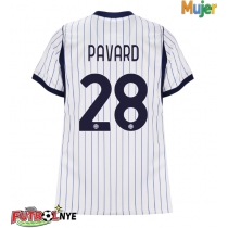 Camiseta Inter Milan Benjamin Pavard #28 Visitante Equipación para mujer 2026-27 manga corta